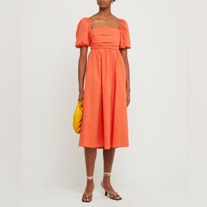 O.P.T. River Pleated 100% Cotton Maxi Dress Size XS‎